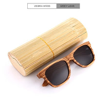 Load image into Gallery viewer, KITHDIA New 100% Real Zebra Wood Sunglasses