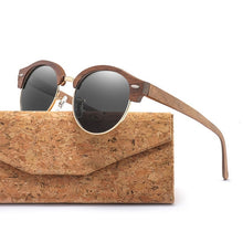 Load image into Gallery viewer, Round Wood Sunglasses for Men and Women