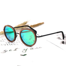 Load image into Gallery viewer, Round Wood Sunglasses Men Women